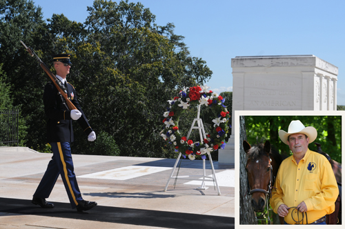 Tom Seay Lays Wreath