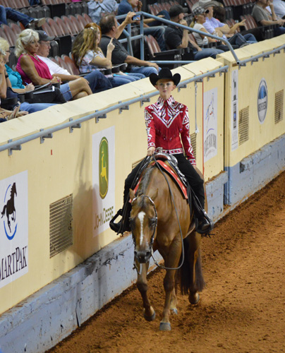 Haley Riddle aboard Shady Impulse 