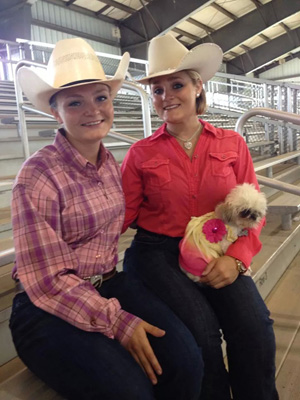 Olivia & Sister Christina – Both Olivia and her sister, Christina, show Quarter Horses – Olivia as a youth and Christina as an amateur