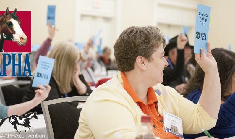 APHA Board of Directors Pass New Rules at 2015 Convention