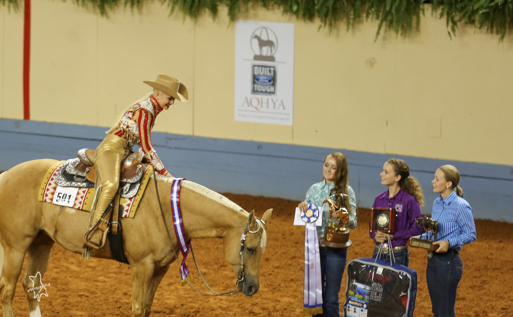 Deanna Green and Blazinmytroublesaway take AQHA Youth World title in