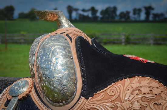 Handcrafted show saddles