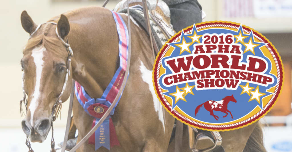 APHA World Show schedule now available online InStrideEdition