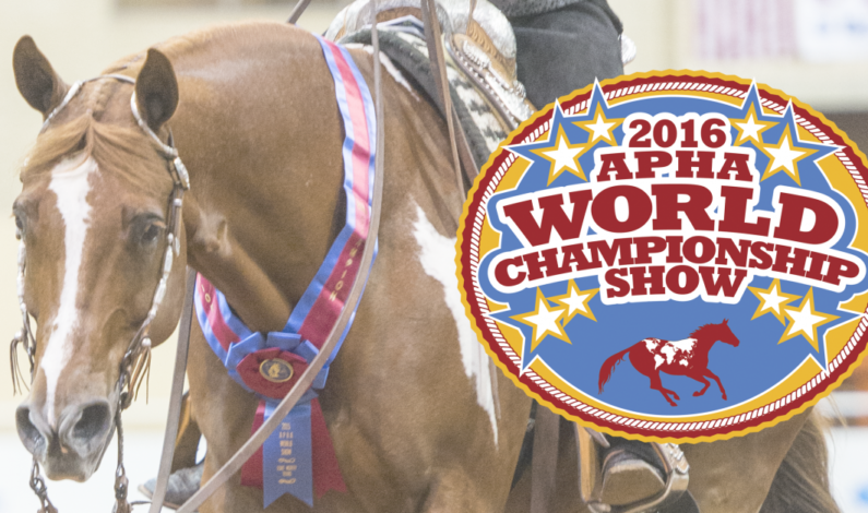 APHA Releases Schedule for the 2016 World Show
