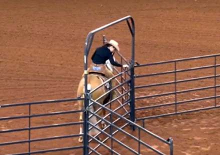 AQHA replacing rope gates with metal gates in Trail