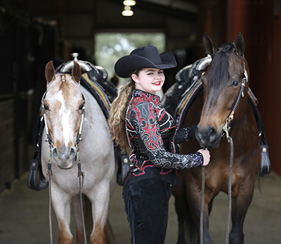 Ella Petak loves the precision of the Horsemanship class