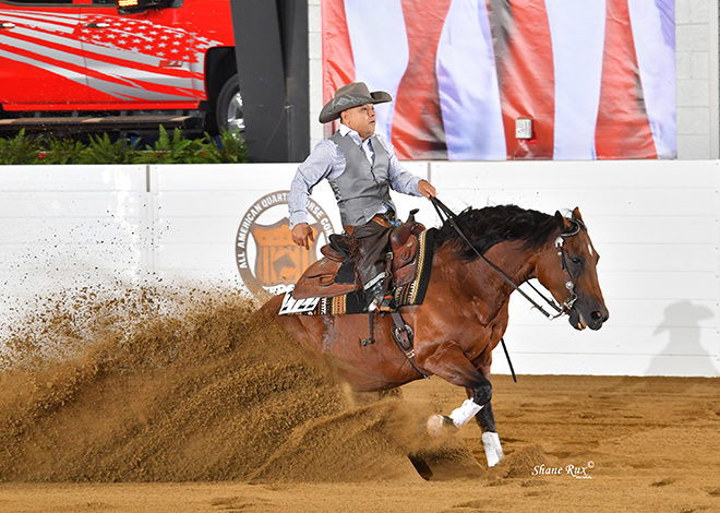 New Jersey Reining competitor wins Congress class with custom spur; Freestyle up next