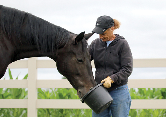 Betty Carr and Mare